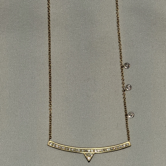 Meira t 14k YELLOW GOLD DIAMOND NECKLACE ๐ ๐ 18" - Picture 11 of 12